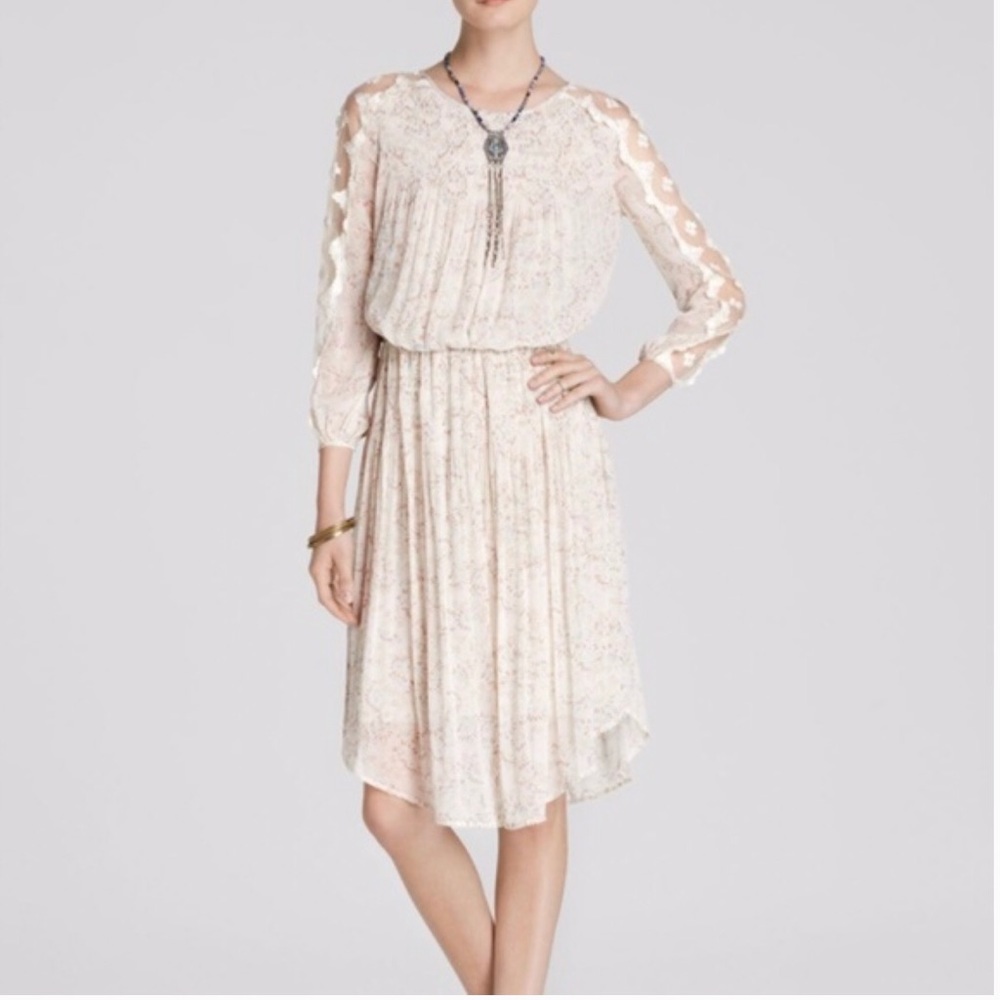 Free People Charlotte midiDress Cream Small w/tags